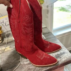 Idyllwind Miranda Lambert - Red Suede Cowgirl Boots