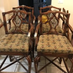 5 Unique Rattan And Pewter Stools