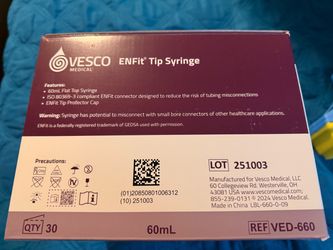 syringe with ENFIT TIP  60 ml