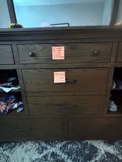 Mirrored Dresser and nightstand