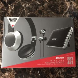 Sharper Image, Bluetooth Wireless Executive Audio Kit. 