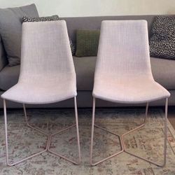 2 West Elm Slope Dining Chairs