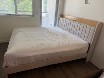 Upholstered King Bed Frame