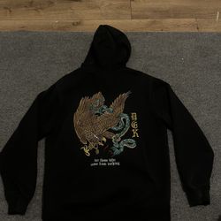 Black DGK Hoodie with Graphic Design size Medium