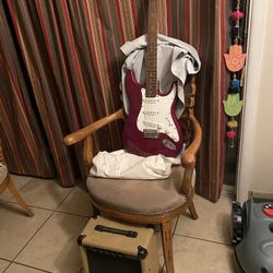Aria Guitar and Dean Markley Amp