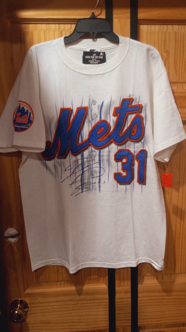 NY Mets-Mike Piazza Shirt-Sz L-1998 (NEW) 
