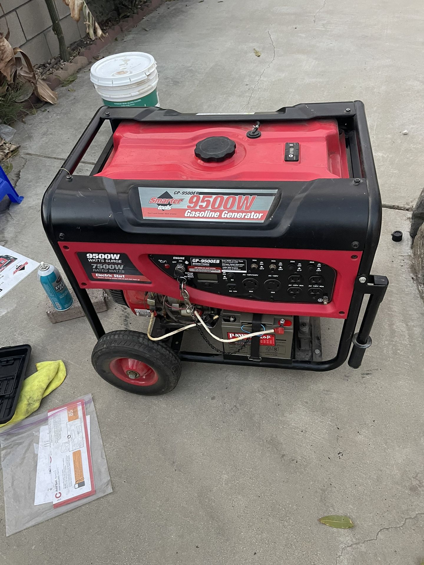 Smarter Tools GP-9500EB 7500-Watt Portable Generator.