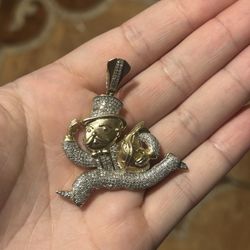 Monopoly Diamond Pendant 10k
