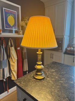 Brass table lamp