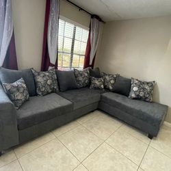 Sectional Grey Oversize 