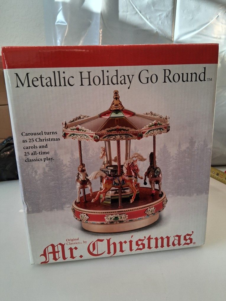 New In BoxMr. Christmas 2006 Metallic Carousel-only Opened To Take Pics Christmas Gift