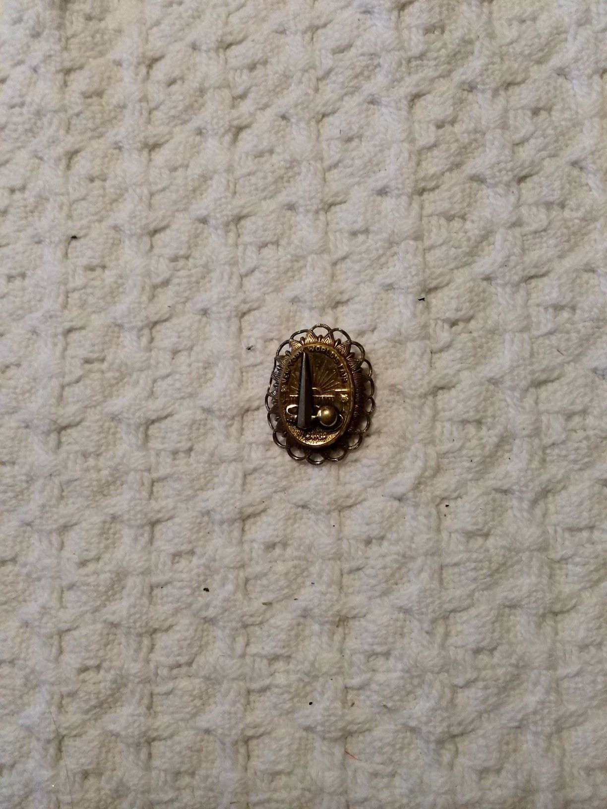 World's fair pin