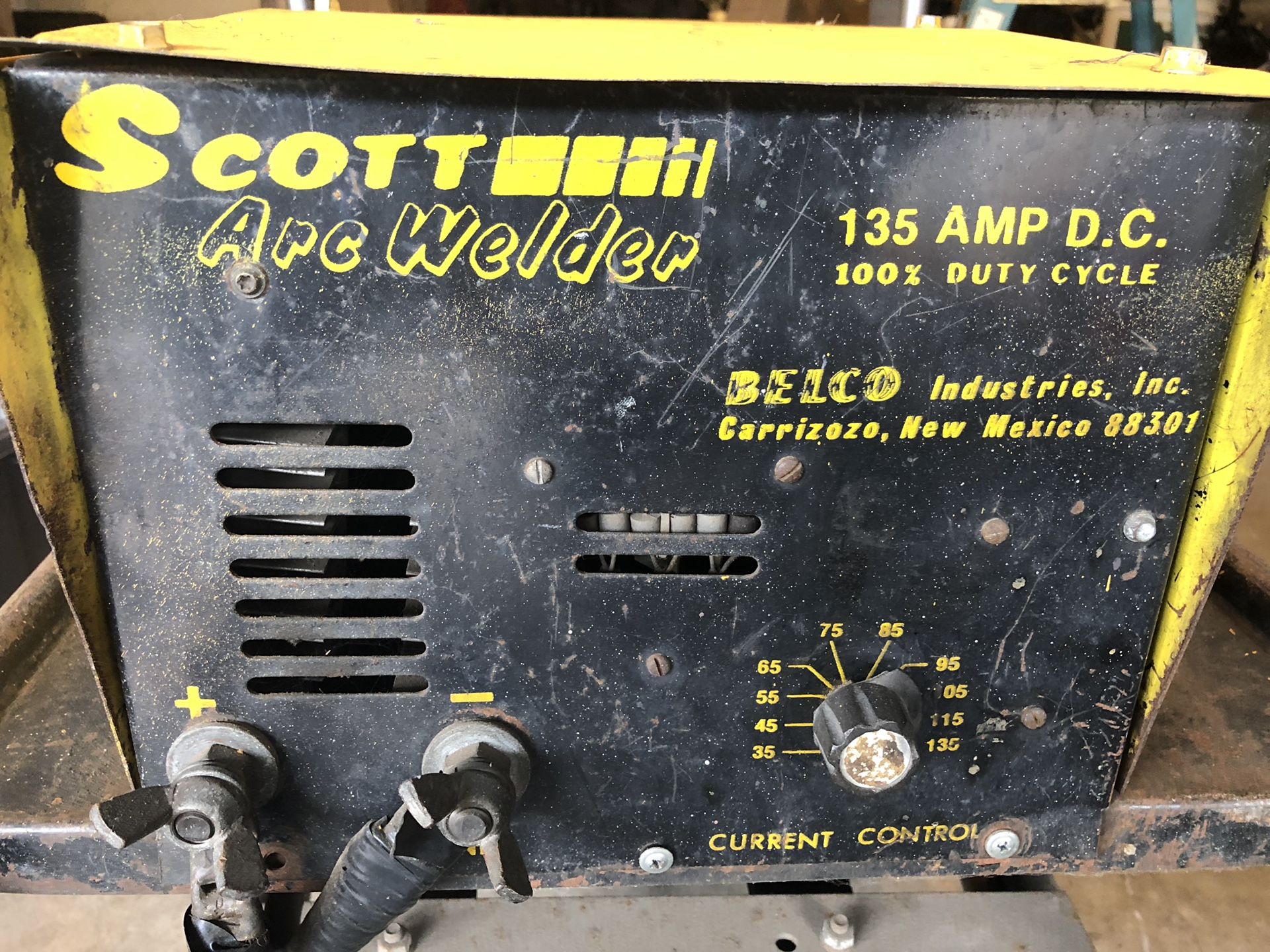 Scott arc welder with generator combo, no power needed