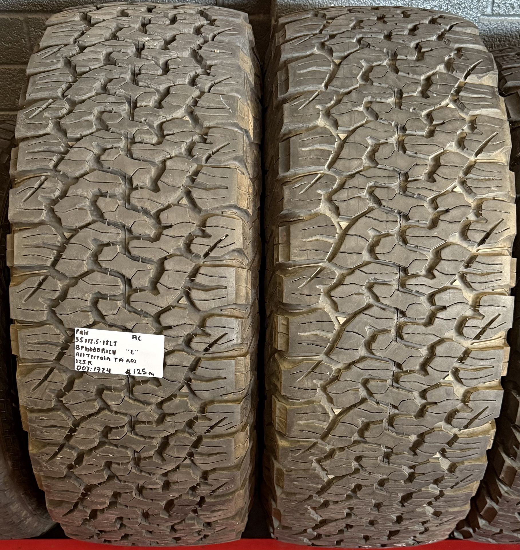 LT 35 12.50 18 BFGoodrich 