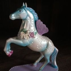 The Trail Of Painted Ponies Horse Butterfly Flowers art enesco pony figurine