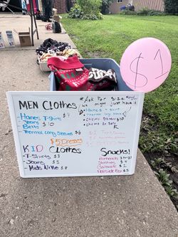 Garage sale !! We be back open next week