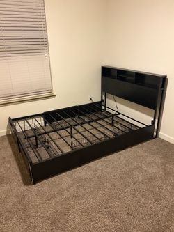 Queen size Bed frame & Mattress