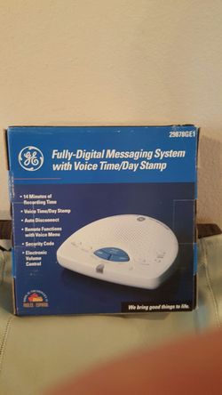 GE Digital Messaging System W/Voice Time/Day