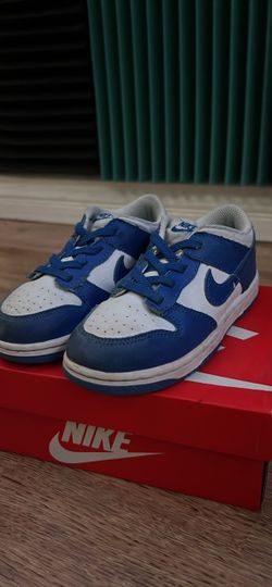Nike Dunk Low Blue and White Sneakers