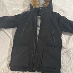 Black Club room Water Resistant Fur Coat