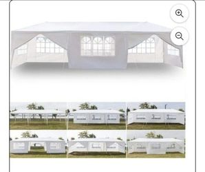 10x30 wedding party tent outdoor canopy teng with 8 side walls white FOR SALE  %mm b