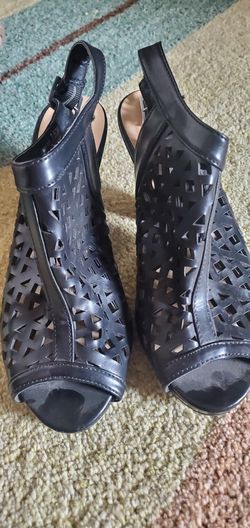 Black Open Toed Heels