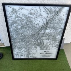 Map Of Los Angeles Poster 