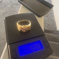 14kt Nugget Ring 7 1/2