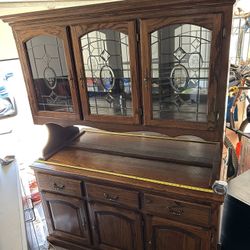 Free China Cabinet Hutch Dresser 
