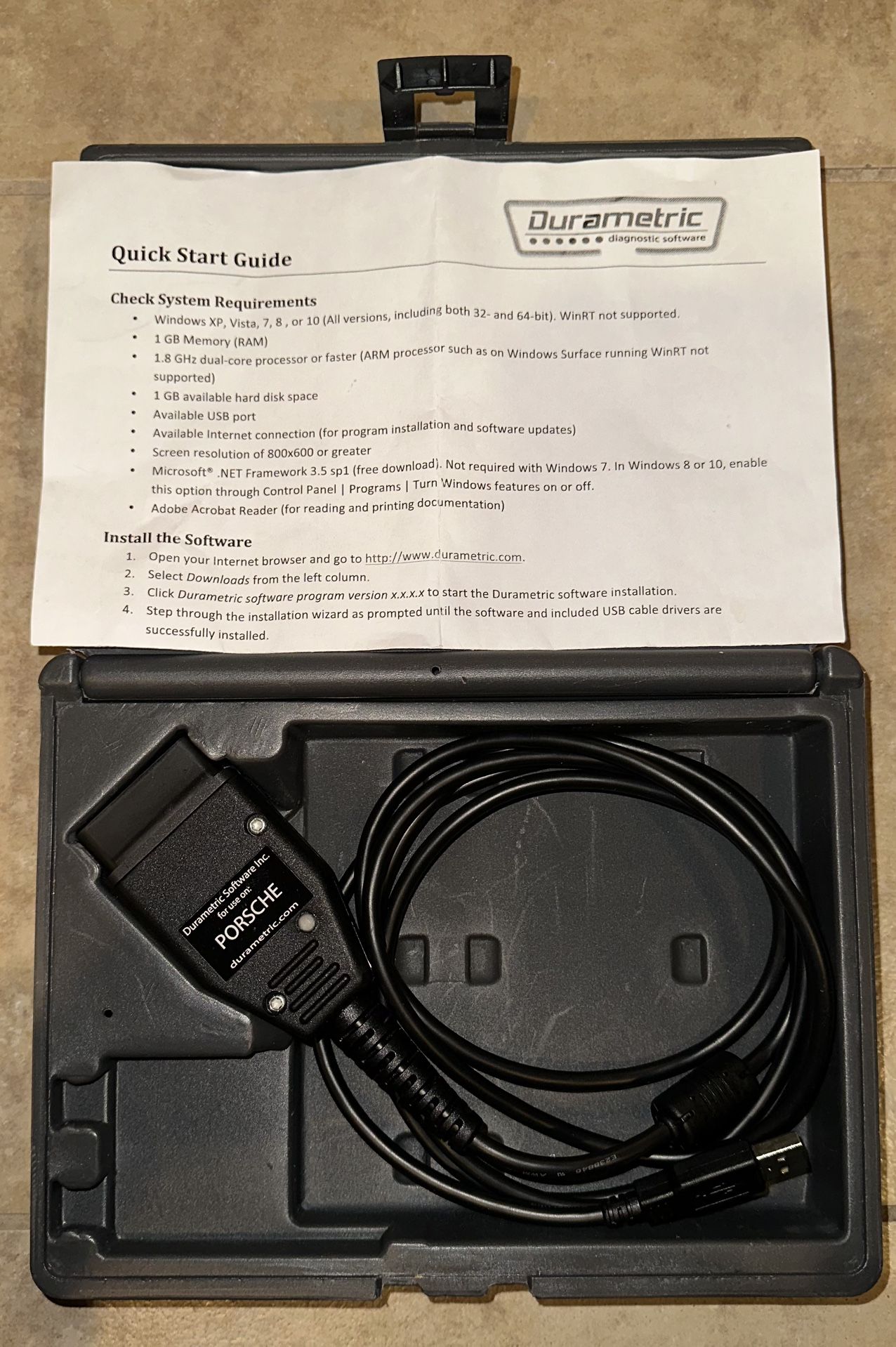 Porsche Durametric Diagnostic Tool with OBD2 port - ENTHUSIAST - A-06-G-00 - DURA-ENTH-2