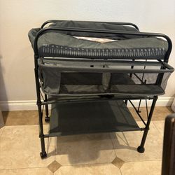 BEKA Diaper Changing Station, Portable Changing Table for Baby, Waterproof, Folding Portable Changing Station, Adjustable Height w/Organizer, Mobile N