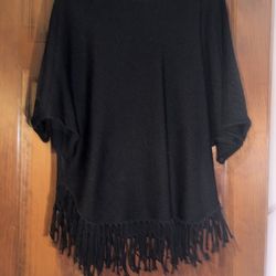 Black Sweater with Fringe