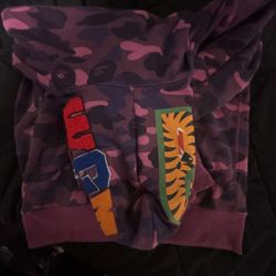 PURPLE BAPE HOODIE