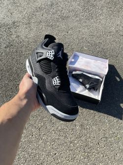 Jordan 4 Black Canvas 