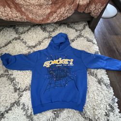 Sp5der TC Blue Hoodie New Size M