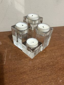 Crystal Tea Light Candle Holder set 