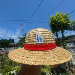 Los Angeles Dodgers x One Piece Straw Hat 