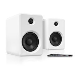 Innovative Technology Rechargeable Bluetooth Wireless 50 watt Bookshelf Speakers