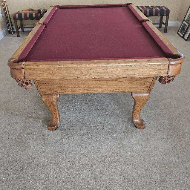 Pool Table Olhausen 4x8 New Felt/rubbers/Delivered 