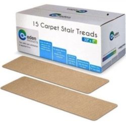 EDEN PRODUCTS Slip Carpet Stair Treads for Wooden Steps, 15pcs 8x30in Slip Resistance Indoor Peel & Stick Stair Treads Carpet Runner Mats for Elders

