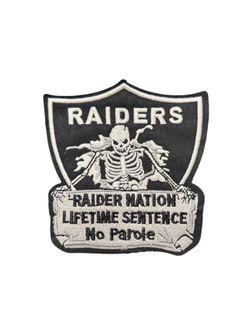 Raider iron on patch