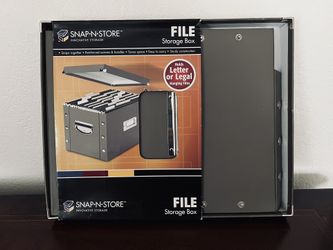 Snap-N-Store File Storage Box & Organizer 