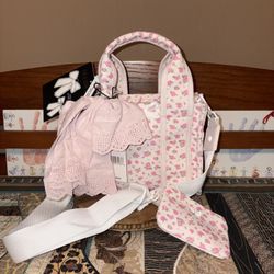 Madden Girl Mini Tote Set, Pink