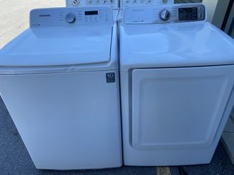 Samsung washer and dryer set free delivery and  warranty