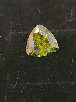 Lovely Created Olive Tone Gem 12mm Wide