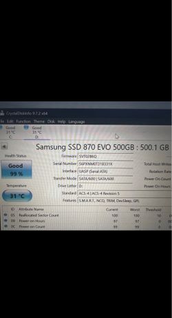 samsung 870 evo 500gb ssd