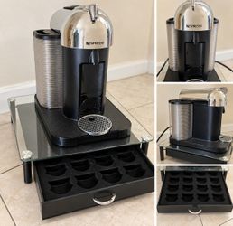 Nespresso Coffee & Espresso Machine with Capsule Storage Drawer