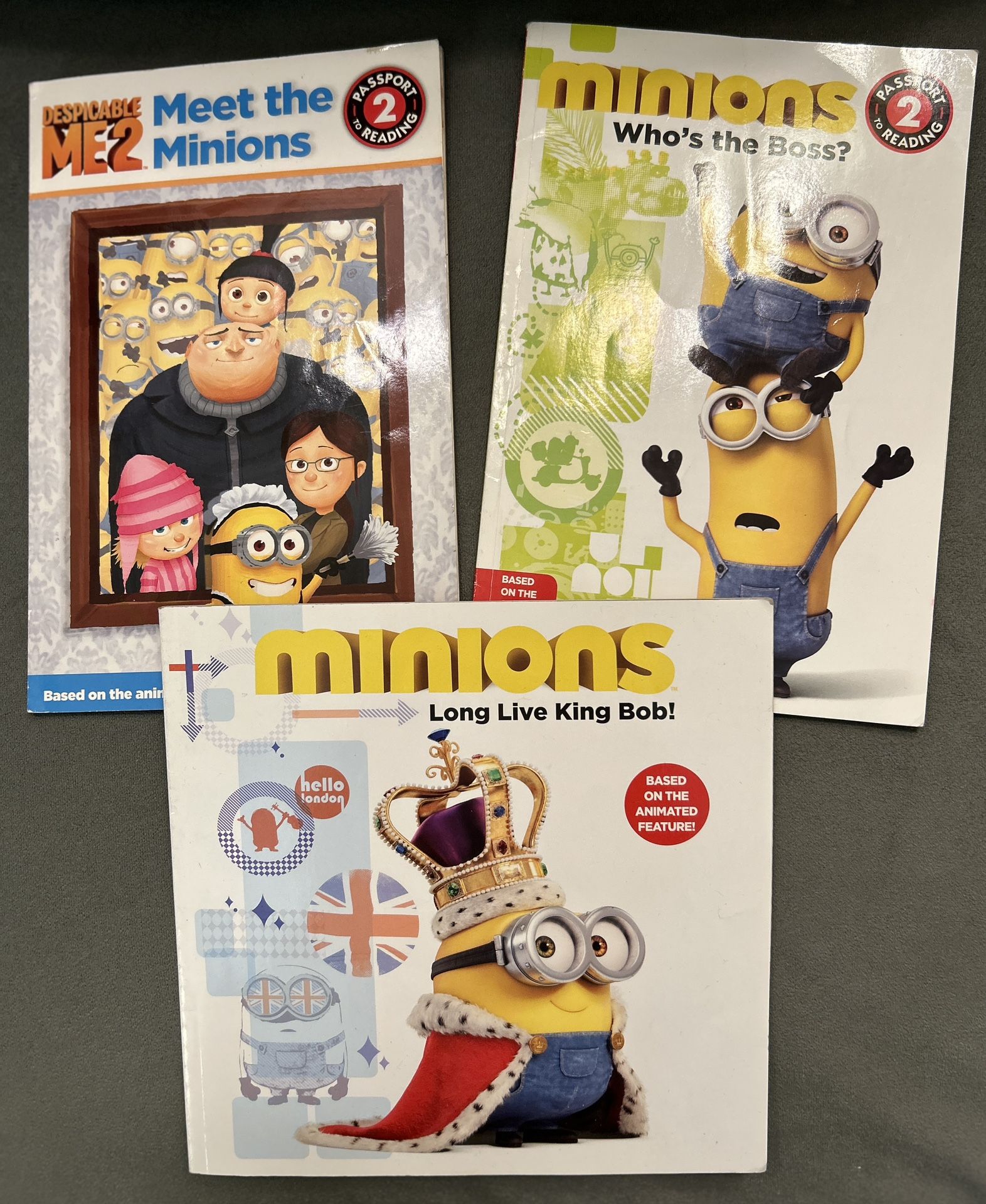 EXCELLENT LOT OF 3 MINION BOOKS