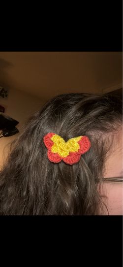 Butterfly hair barrettes