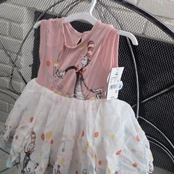 Baby girl the cat in the hat dress 18 months